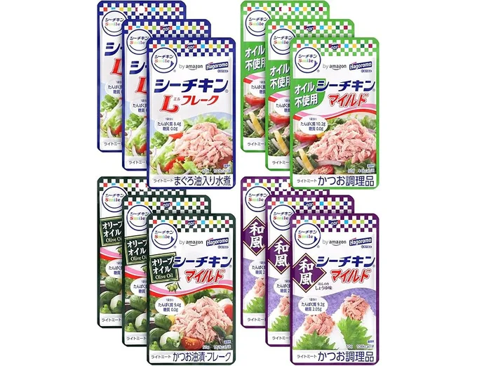 by Amazon シーチキンSmile バラエティパック 50g×12個