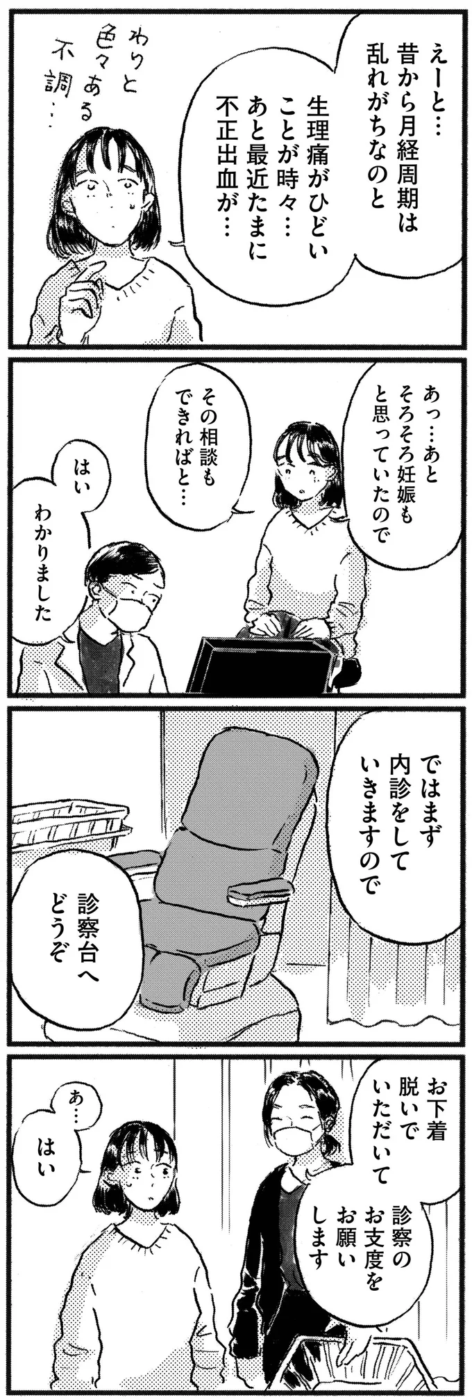 内診をしていきますので