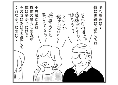 両親は心配してね