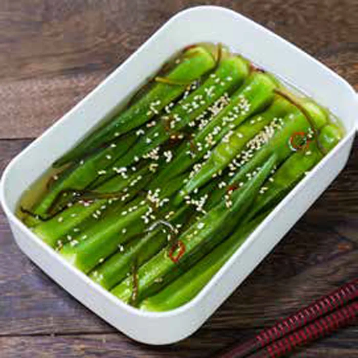 レンジで素早くできてストックしやすい！＜だし漬けオクラ＞