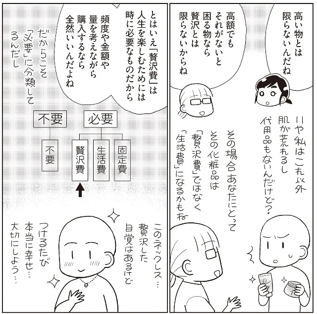 『物事を「いる・いらない」に分けただけで、貯金ゼロから「貯められる人」になりました』より
