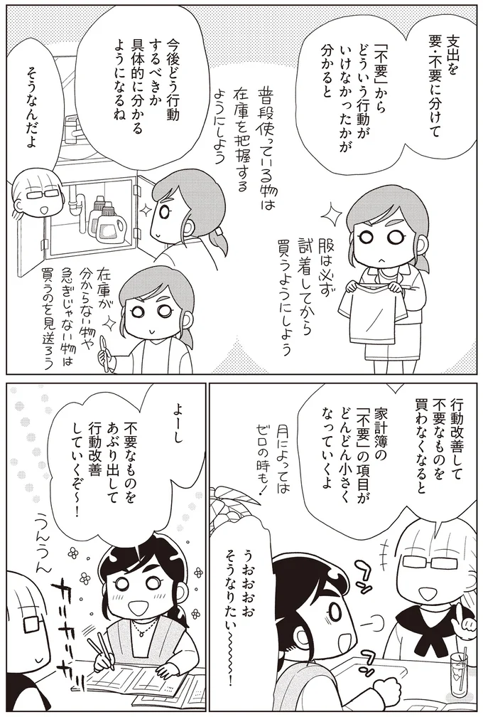 『物事を「いる・いらない」に分けただけで、貯金ゼロから「貯められる人」になりました』より