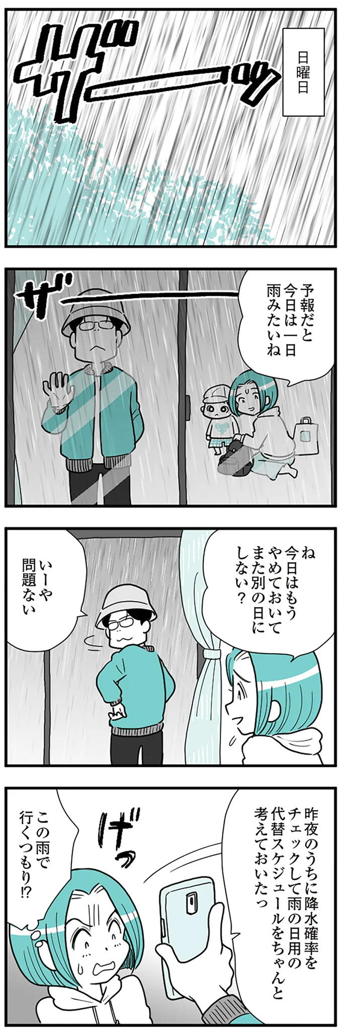 今日は一日雨みたいね
