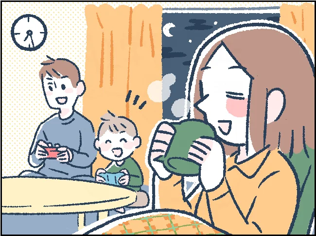 ちょっとしたことで座って温かいお茶を飲む余裕が