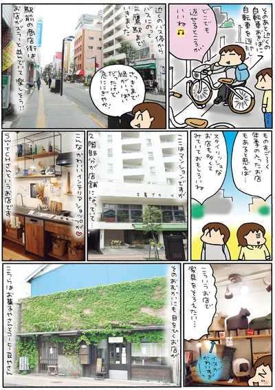 三鷹駅までいきました