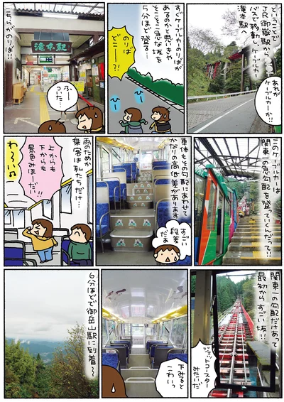 最初からすごい坂！