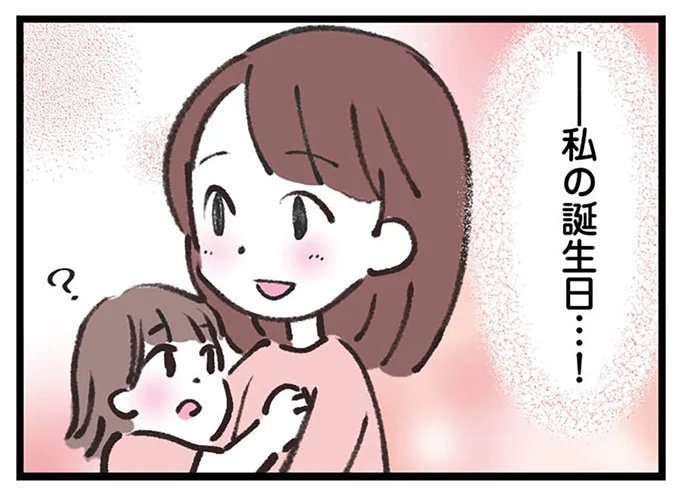 私の誕生日…