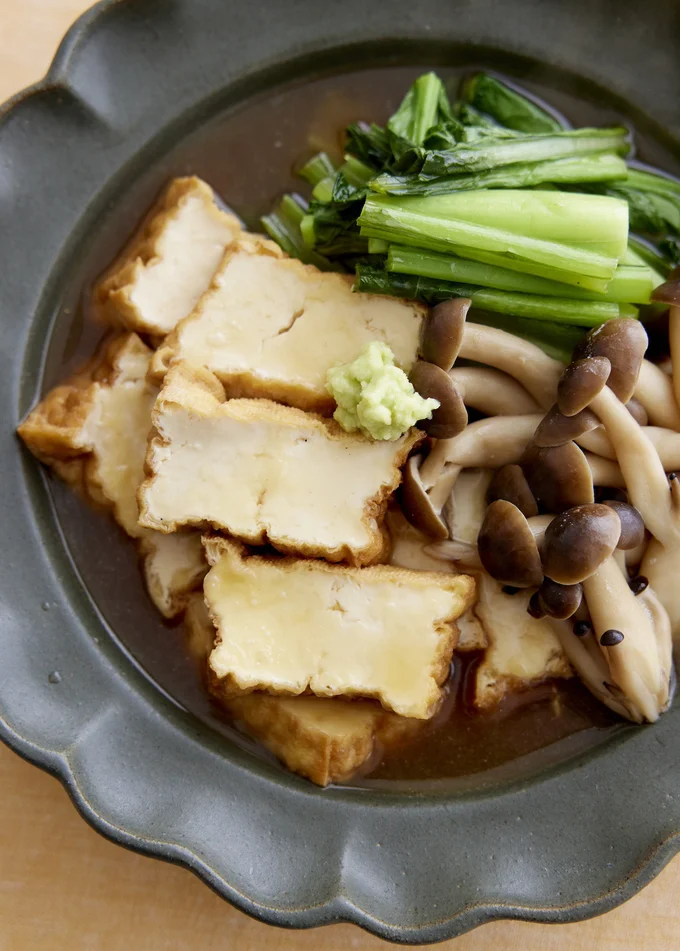 厚揚げと小松菜の治部煮(じぶに)