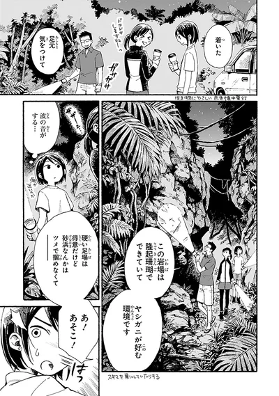 波の音がする...