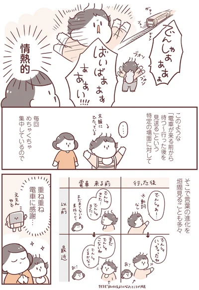 電車に感謝…