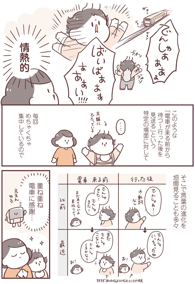 電車に感謝…