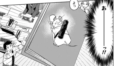 「投げるなぁ～！！」オフィスで逃げ場を失ったネズミが絶体絶命