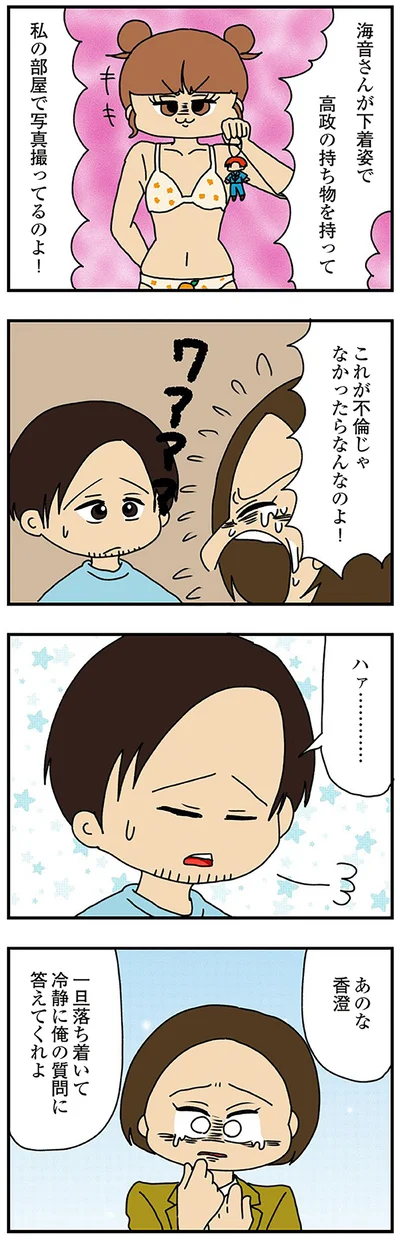 冷静に俺の質問に答えてくれよ