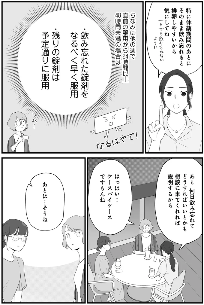 休薬期間のあとにそのまま飲み忘れると