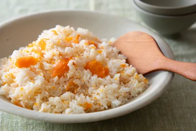 春にんじんのまるごと炊き込みご飯