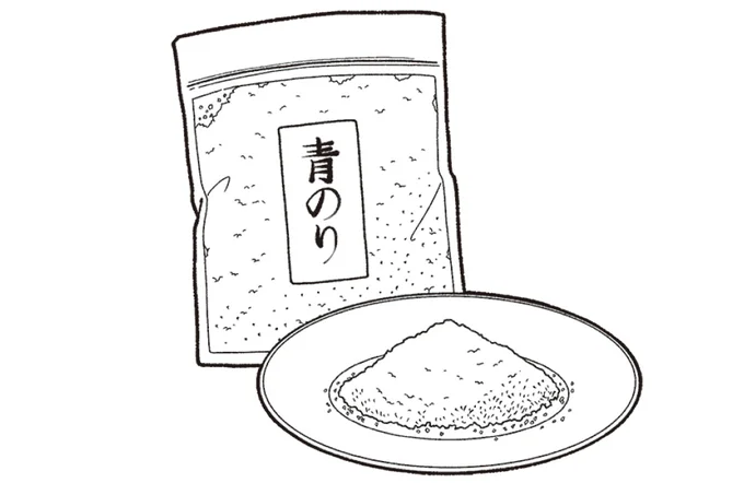 ひと振りで料理が華やぐ!「青のり」で鉄分をちょい足し