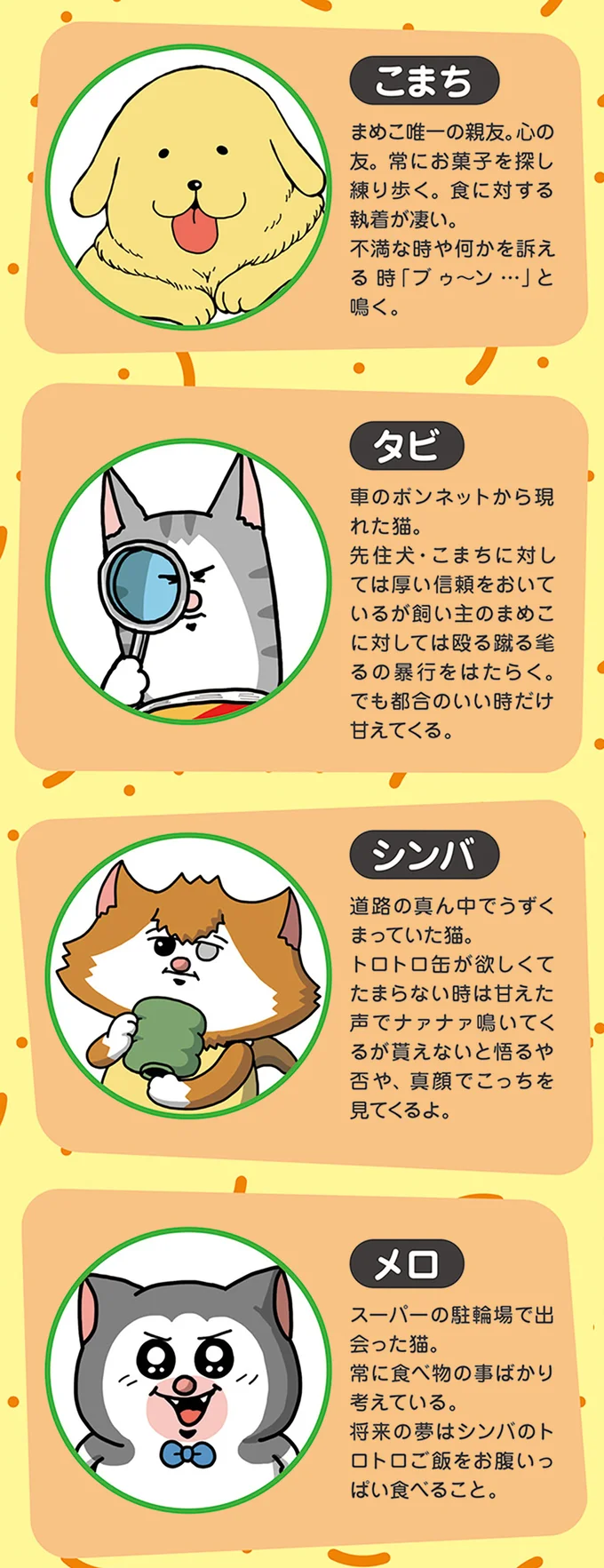 登場人物紹介　どうぶつ編