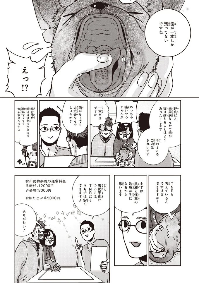 歯が一本しか残ってないですね