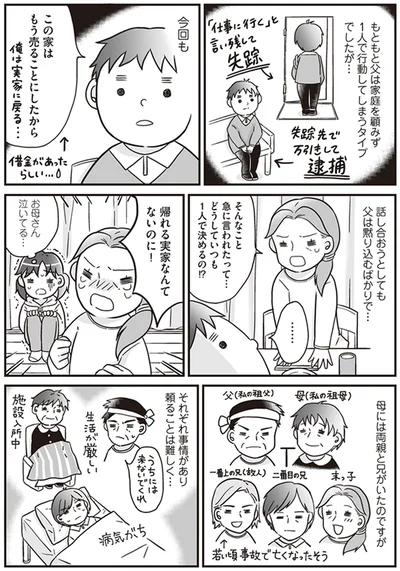 帰れる実家なんてないのに！