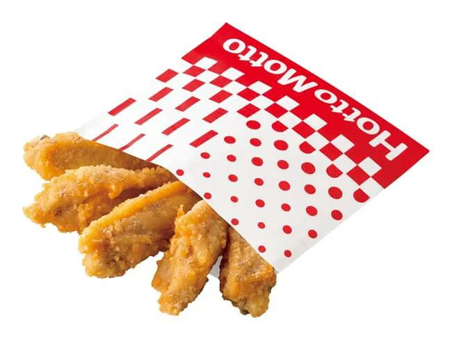 「手羽から揚(しお味)5本入り」 290円、10本入り 520円