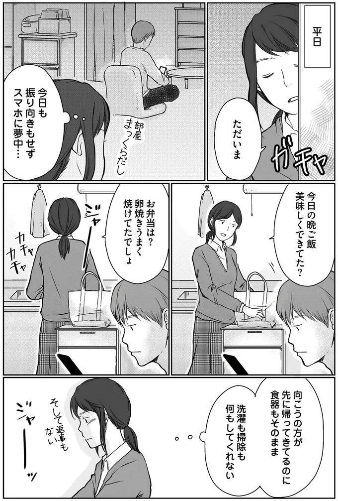 洗濯も掃除も何もしてくれない