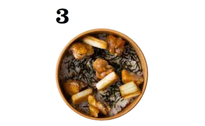 タレ焼き、焼きねぎをちらして