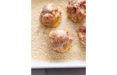 パン粉をまぶして
