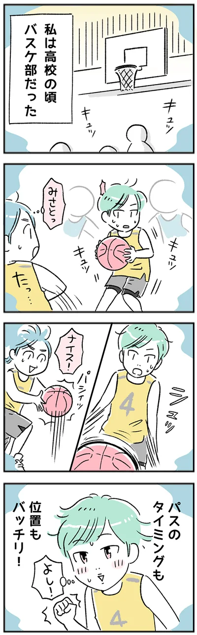 高校の頃、バスケ部だった