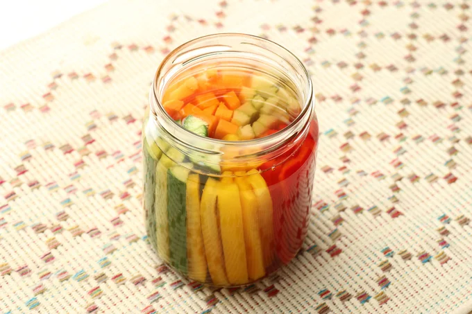 「野菜の白だしピクルス」