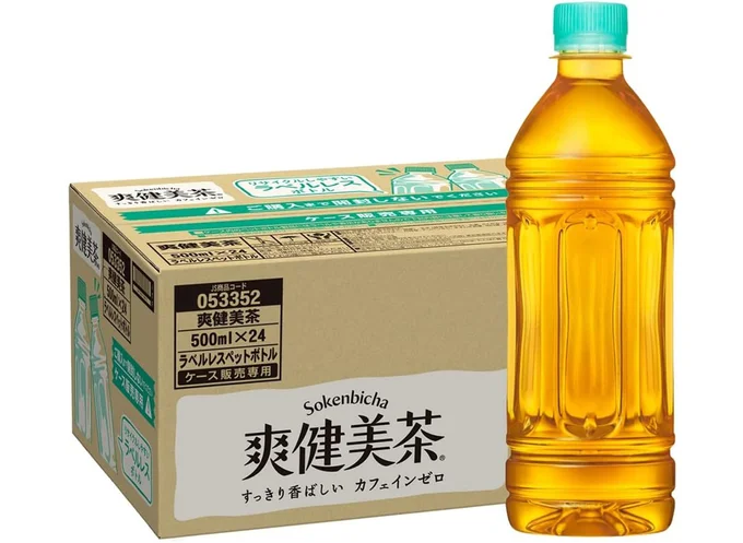 コカ・コーラ 爽健美茶 ラベルレス 500ml ×24本