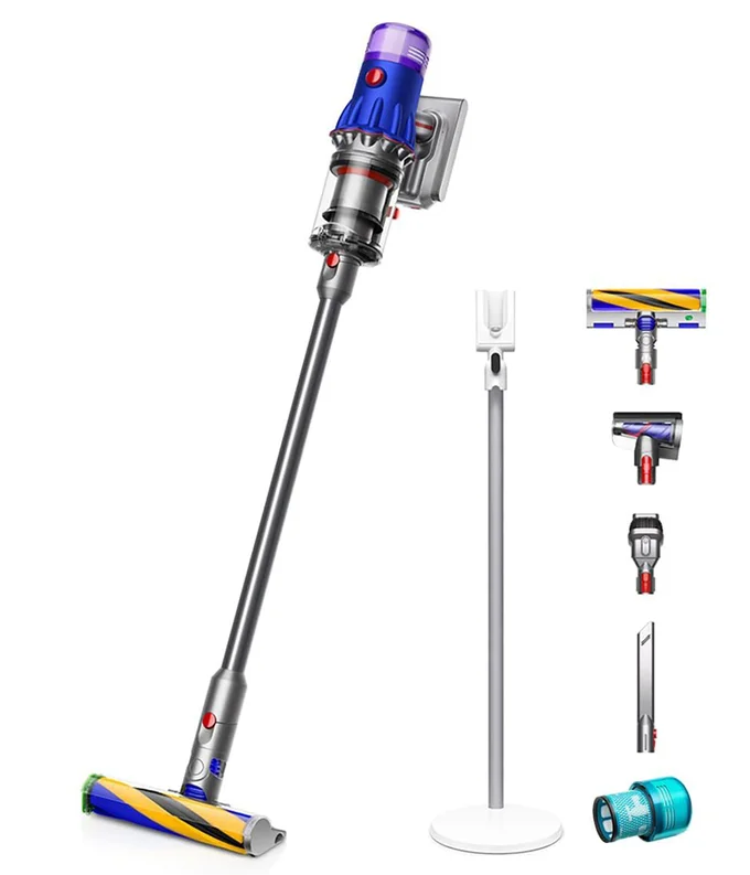 Dyson(ダイソン) コードレス掃除機 Dyson V12 Detect Slim Fluffy Plus スティック ハンディクリーナー サイクロン 充電スタンド (SV20 FF HEPA A) 【Amazon.co.jp限定】
