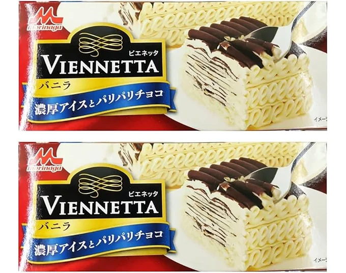 森永乳業 ビエネッタ バニラ 濃厚アイスとパリパリチョコ 530ml×2個