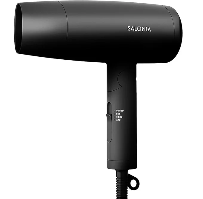SALONIA サロニア スピーディーイオン ドライヤー 大風量 速乾 軽量 マイナスイオン ヘアドライヤー SL-013BK ブラック