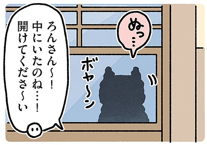 半分冗談のつもりだったのに！黒猫ろんに「開けてくださ〜い」のお願い／黒猫ろんと暮らしたら4（5）