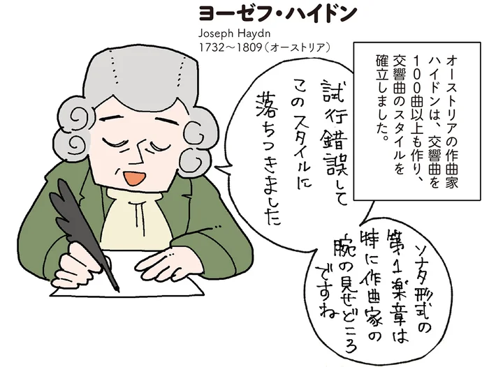 交響曲のスタイルを確立したハイドン。モーツァルトにも影響が？／マンガでわかるクラシック音楽の歴史入門（3）