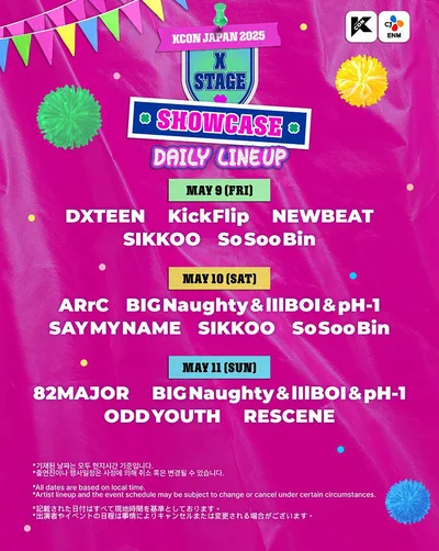 「SHOWCASE」出演ラインナップ
