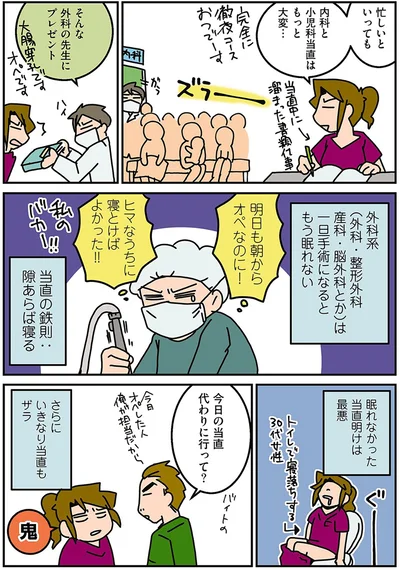 今日の当直代わりに行って？