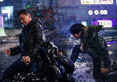 印象的な大雨のシーン