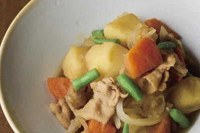 玉ねぎ後入れで食感を残すのがポイント