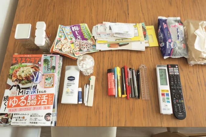 2 置かれているものを種類ごとにまとめる