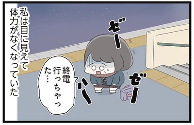 私は目に見えて体力がなくなっていた