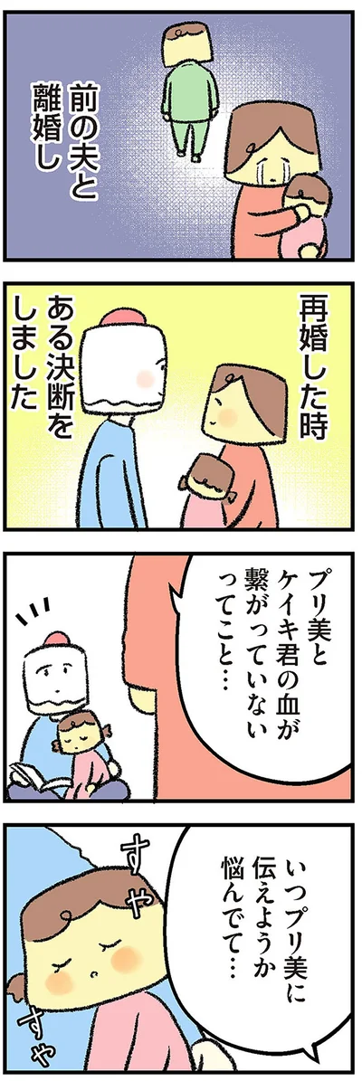 再婚した時、ある決断をしました