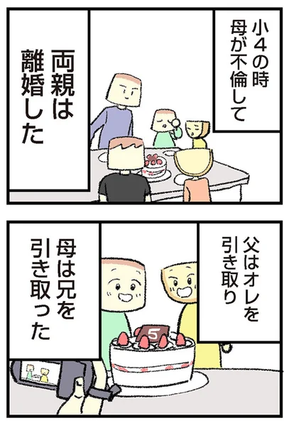 小4の時、母が不倫して両親は離婚した