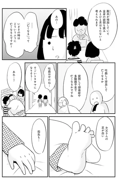 あとひと月はもたないと考えられます