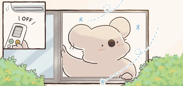 なんだか肌寒い？ あらゆるところで秋を感じるコアラ／コアラ絵日記4（9）