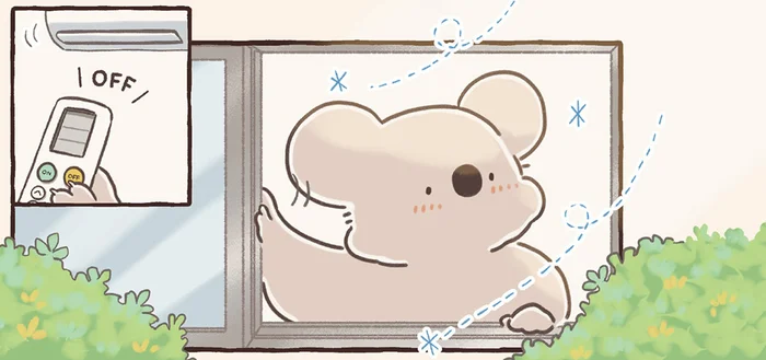 なんだか肌寒い？ あらゆるところで秋を感じるコアラ／コアラ絵日記4（9）