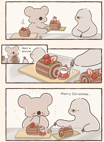 仲良くわけあいっこ