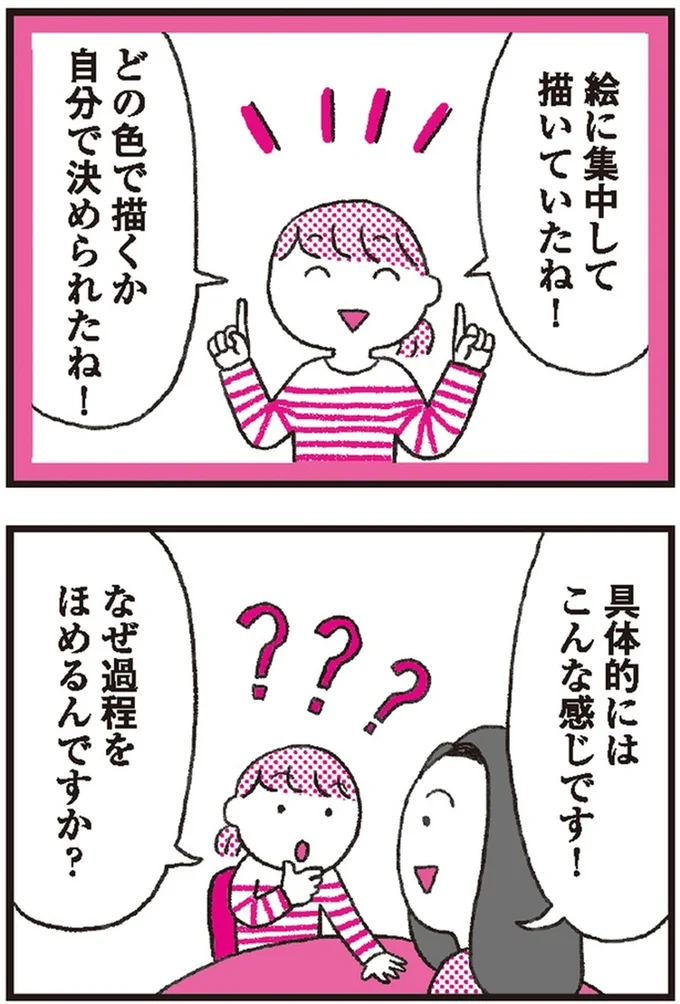 絵に集中して描いていたね！