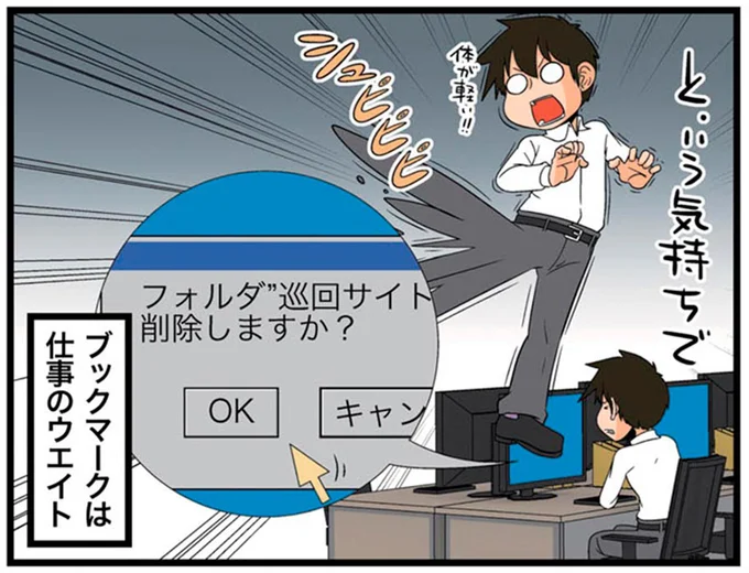 ブックマークは仕事のウエイト