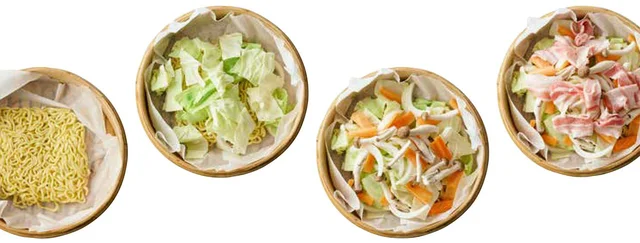 【せいろレシピ】炒めるよりも麺がもっちり！「ソース蒸し焼きそば」／世界一カンタンでおいしい せいろレシピ（3）